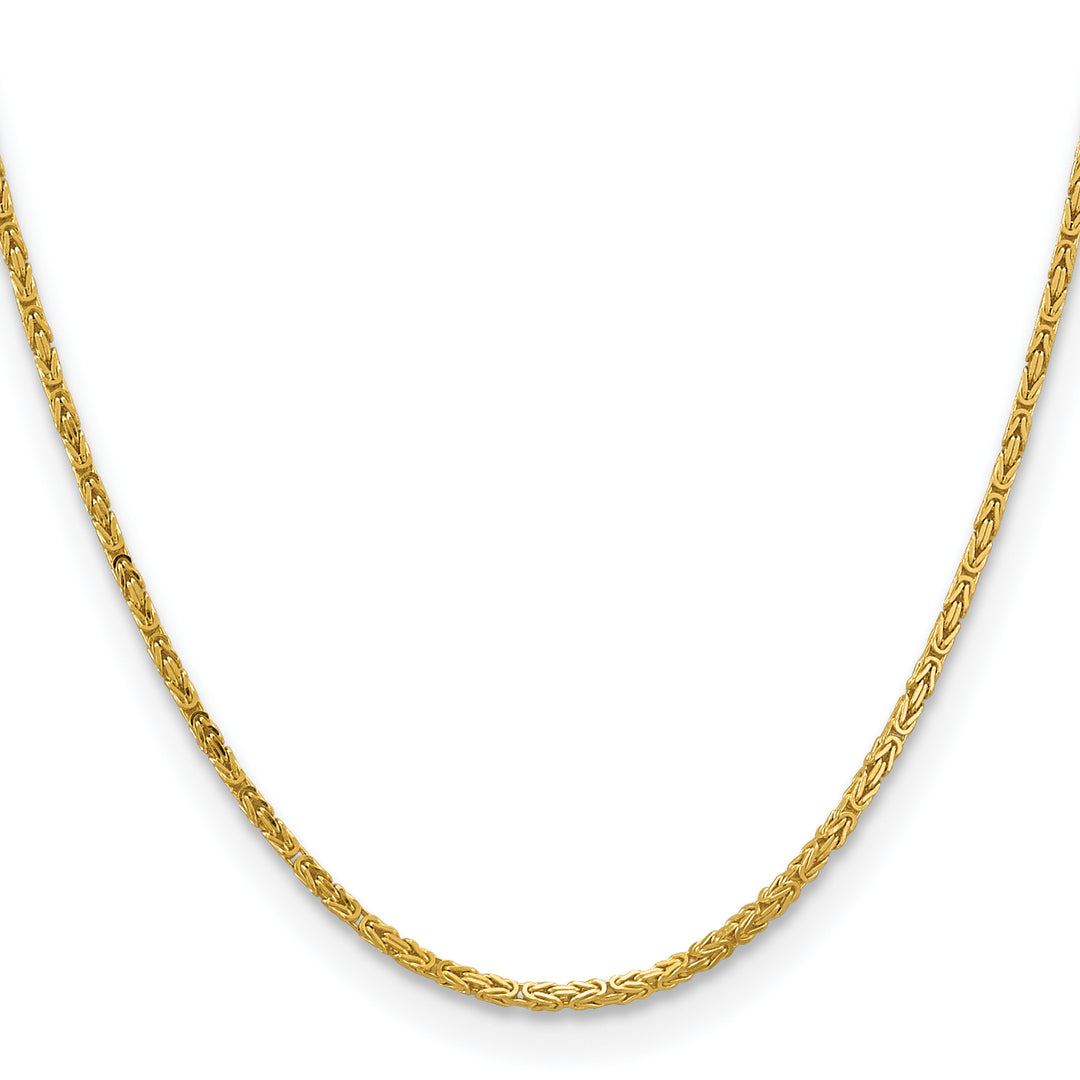 14k 2mm Byzantine Chain