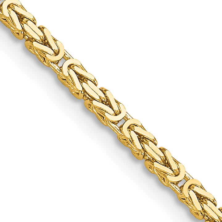 14k 2mm Byzantine Chain