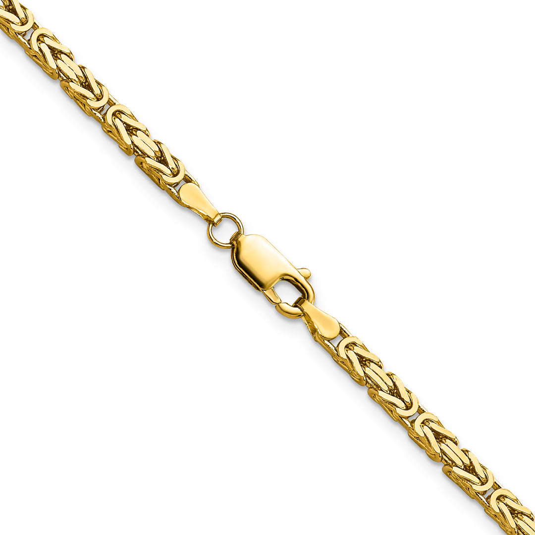 14k 2.5mm Byzantine Chain