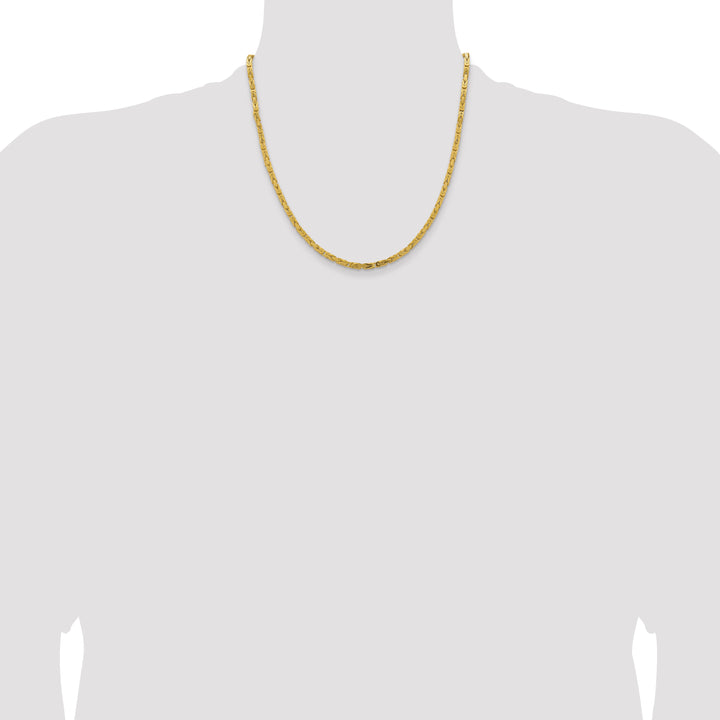 14k 3.25mm Byzantine Chain