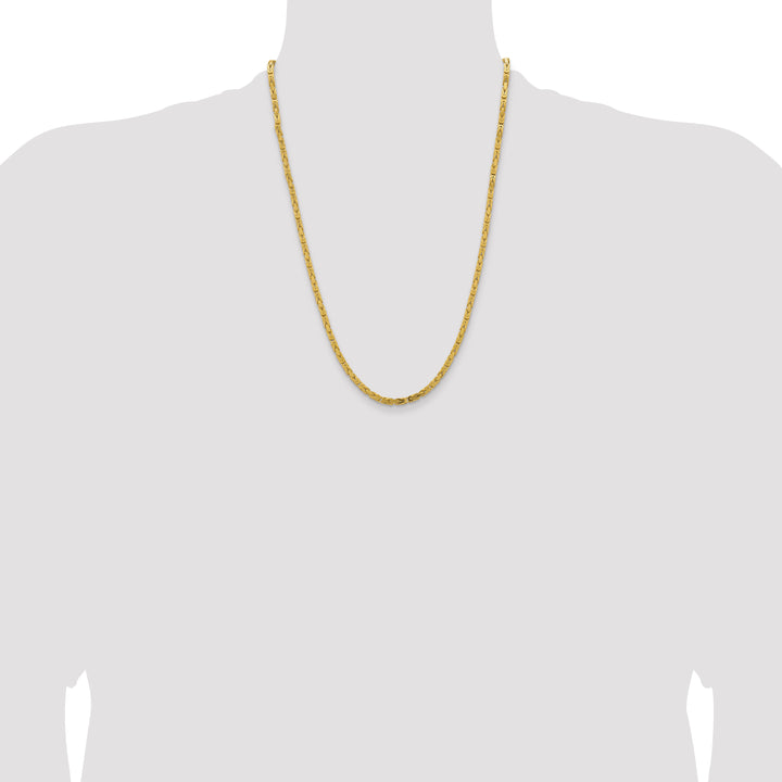 14k 3.25mm Byzantine Chain
