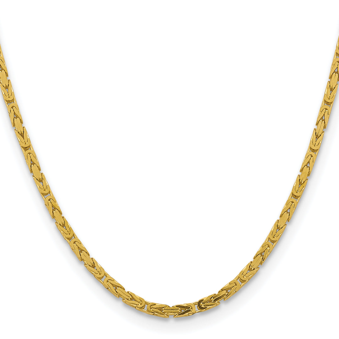 14k 3.25mm Byzantine Chain