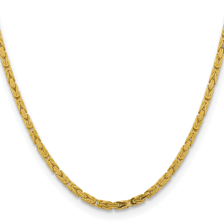 14k 3.25mm Byzantine Chain
