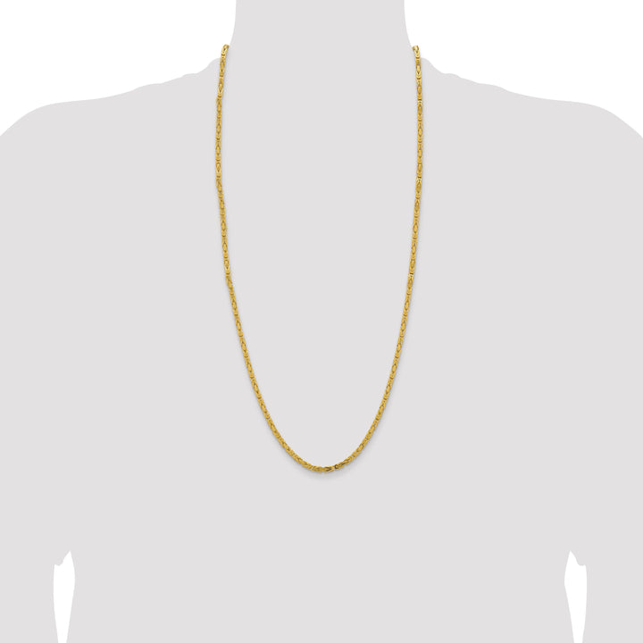 14k 3.25mm Byzantine Chain