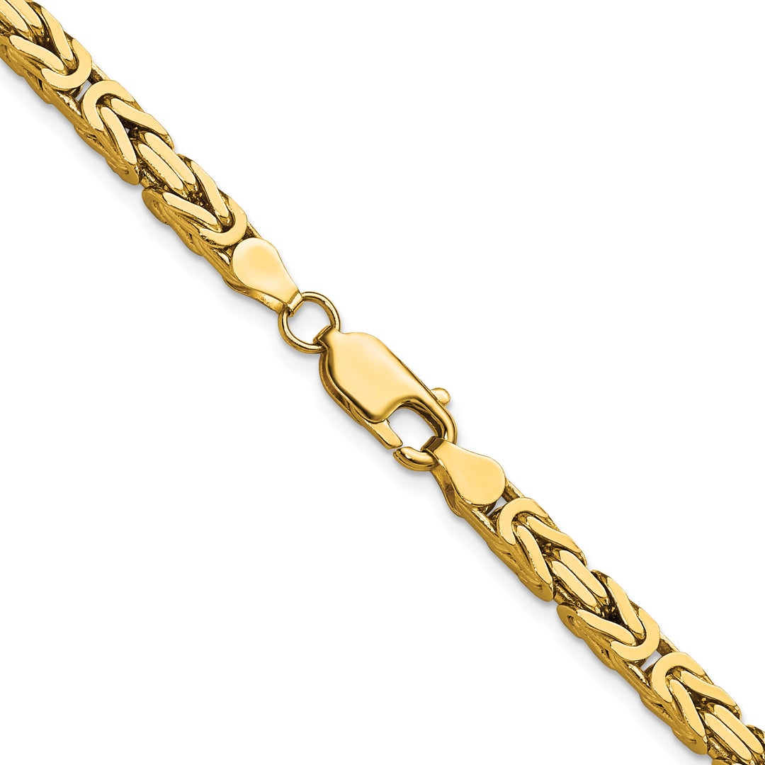 14k 4mm Byzantine Chain