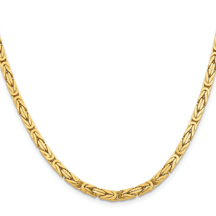 14k 4mm Byzantine Chain