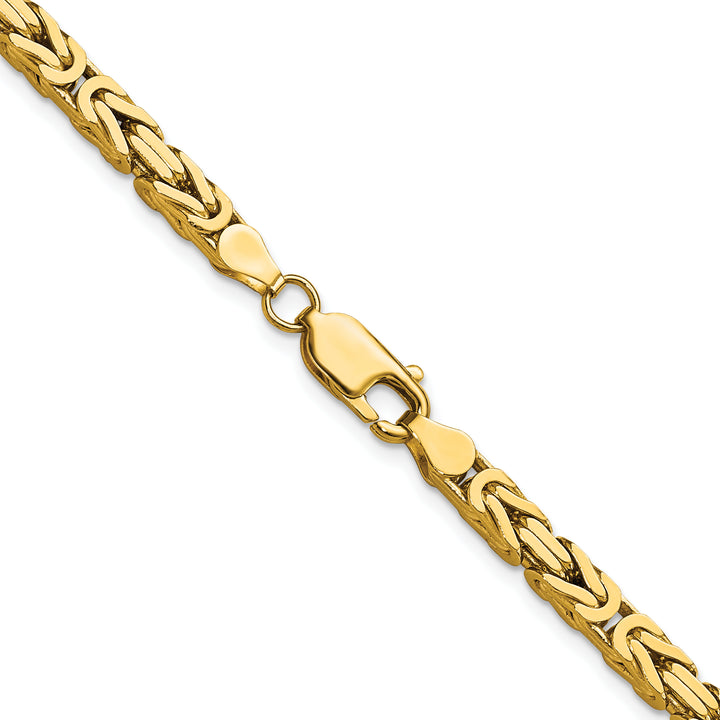 14k 4mm Byzantine Chain