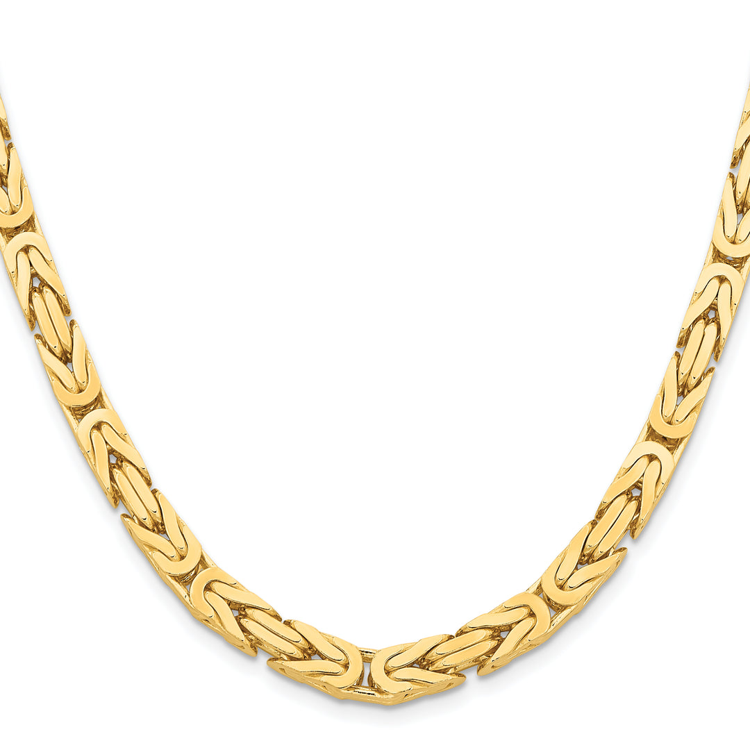 14k 6.5mm Byzantine Chain