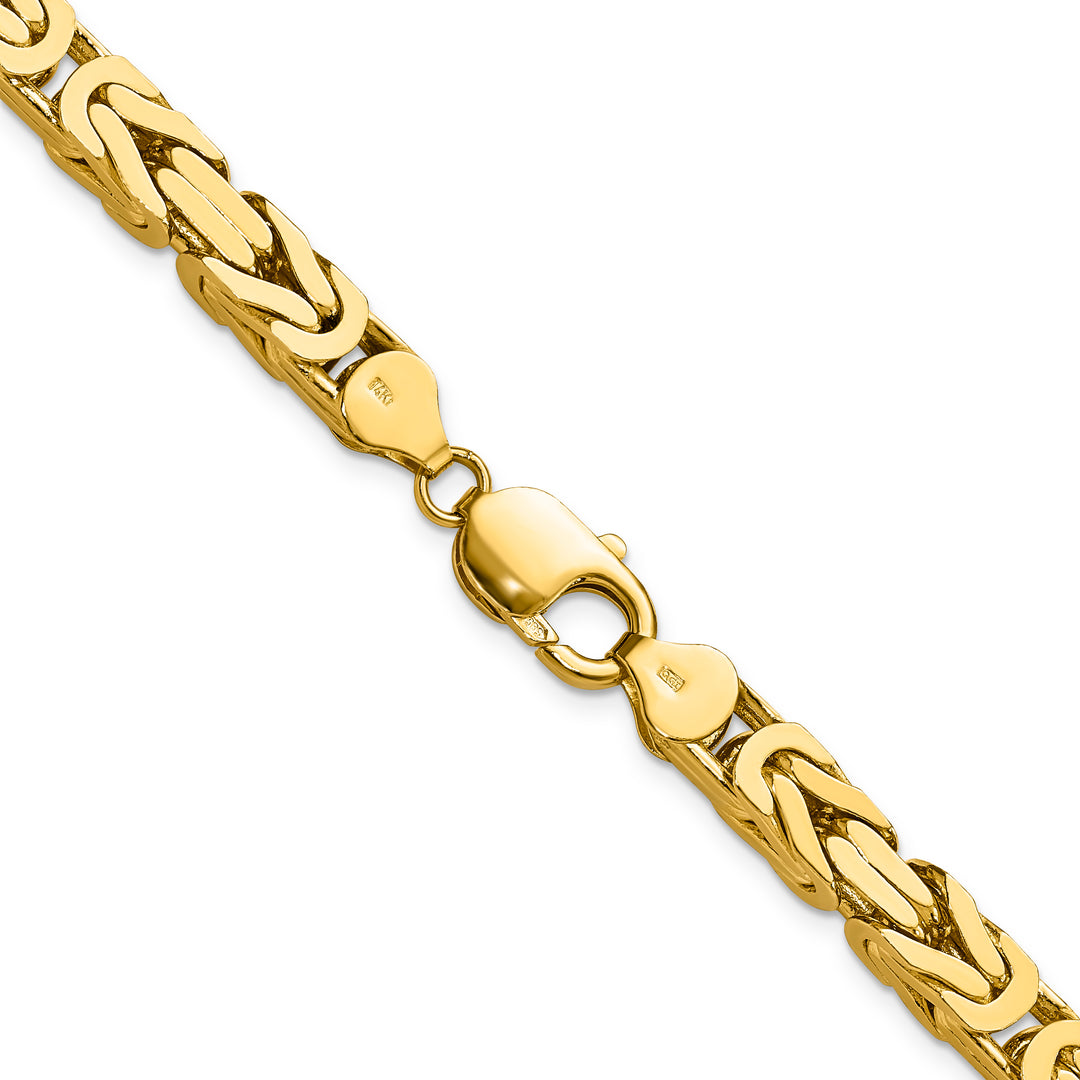 14k 6.5mm Byzantine Chain