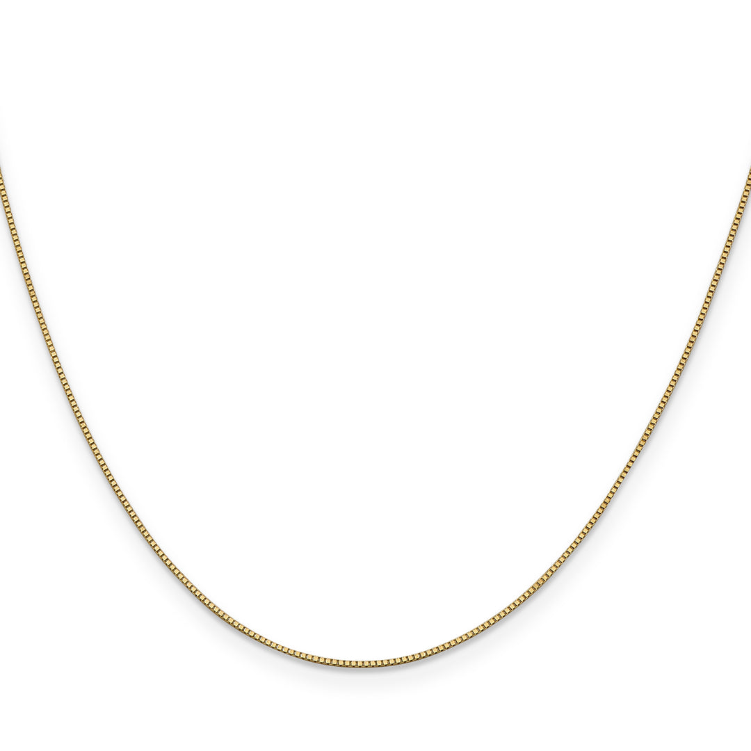 14k .7mm Box with Lobster Clasp Chain