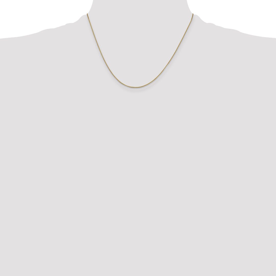 14k .7mm Box with Lobster Clasp Chain