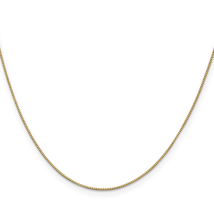 14k .7mm Box with Lobster Clasp Chain