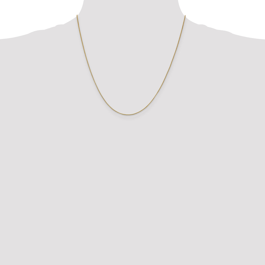 14k .7mm Box with Lobster Clasp Chain