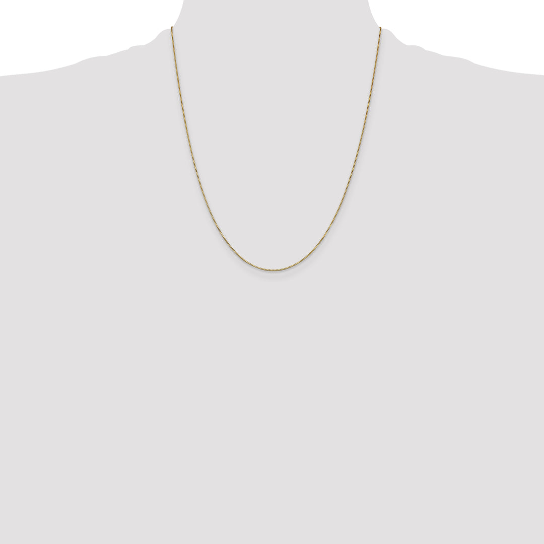 14k .7mm Box with Lobster Clasp Chain
