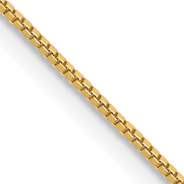 14k .7mm Box with Lobster Clasp Chain