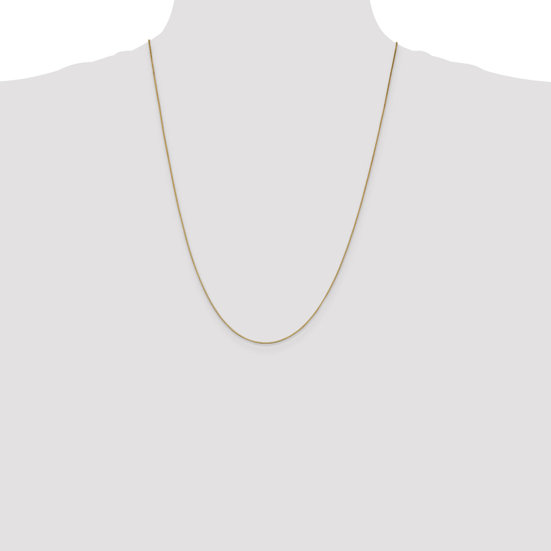 14k .7mm Box with Lobster Clasp Chain