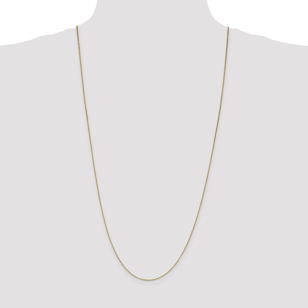 14k .7mm Box with Lobster Clasp Chain