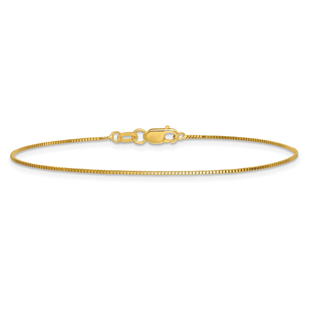 14k .7mm Box with Lobster Clasp Chain
