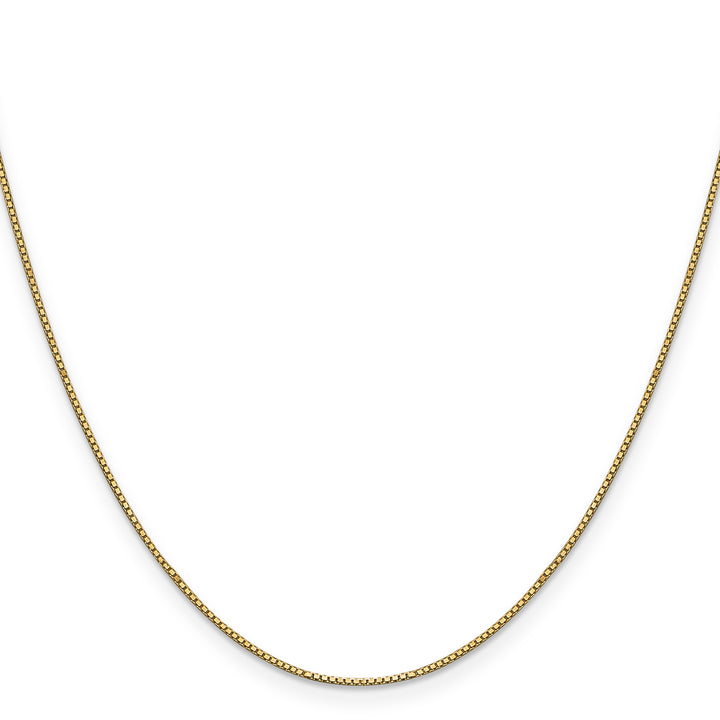 14k .9mm Box with Lobster Clasp Chain