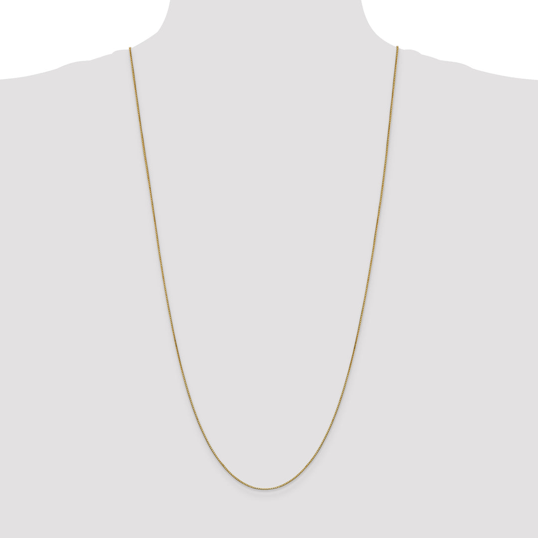 14k .9mm Box with Lobster Clasp Chain
