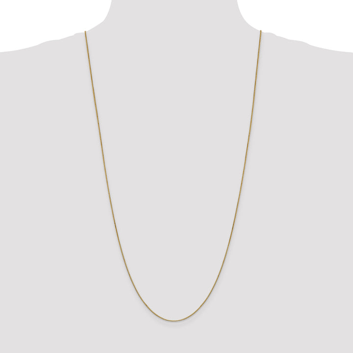 14k .9mm Box with Lobster Clasp Chain