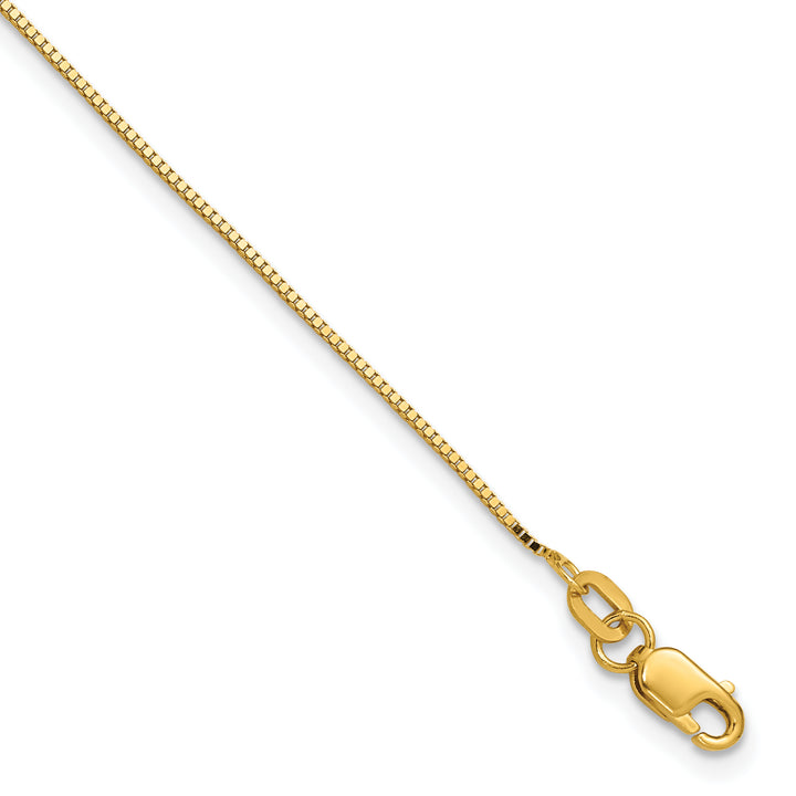 14k .9mm Box with Lobster Clasp Chain