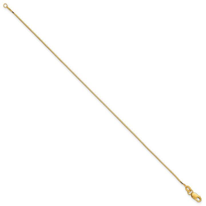 14k .9mm Box with Lobster Clasp Chain