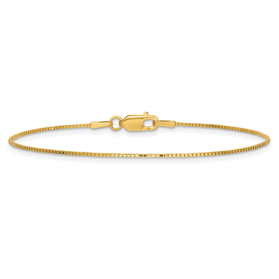 14k .9mm Box with Lobster Clasp Chain