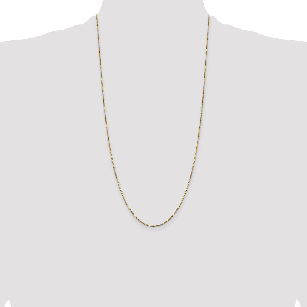 14k .9mm Box with Lobster Clasp Chain