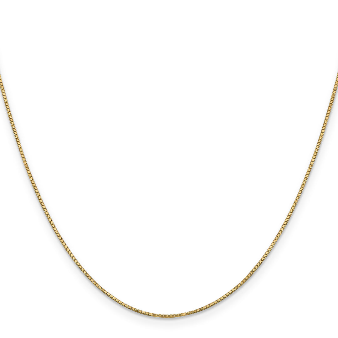 14k .9mm Box with Spring Ring Clasp Chain