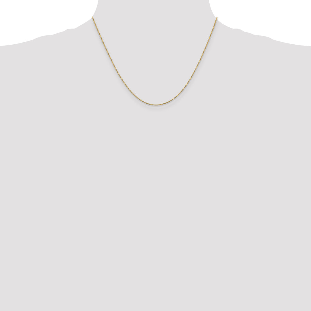 14k .9mm Box with Spring Ring Clasp Chain