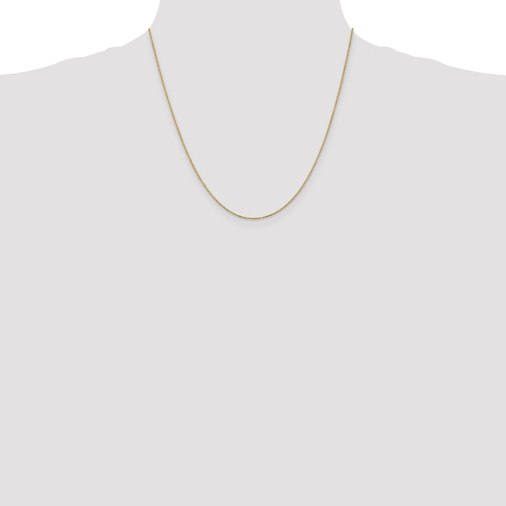 14k .9mm Box with Spring Ring Clasp Chain