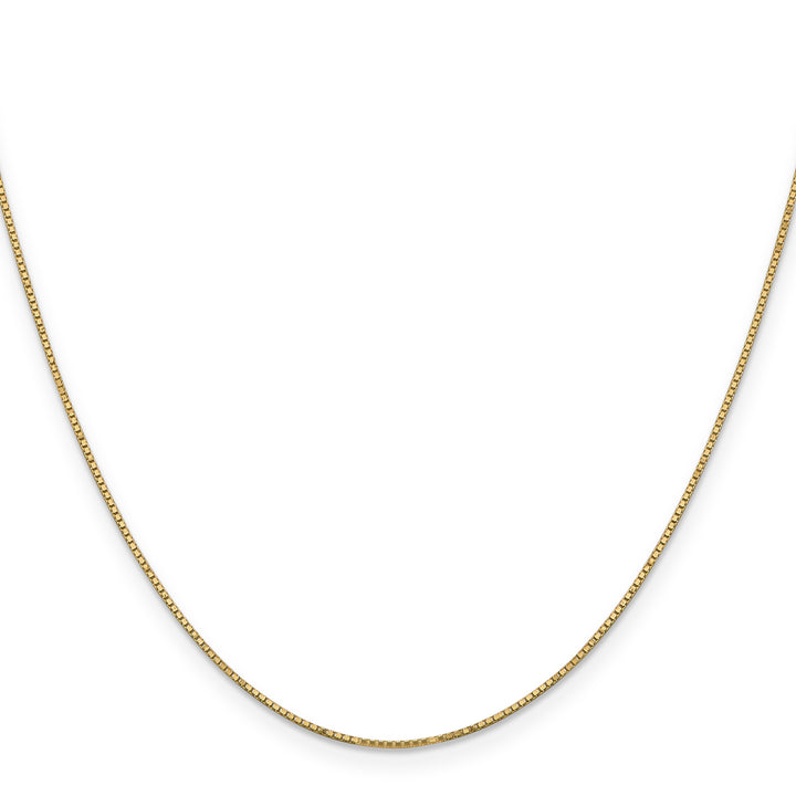 14k .9mm Box with Spring Ring Clasp Chain