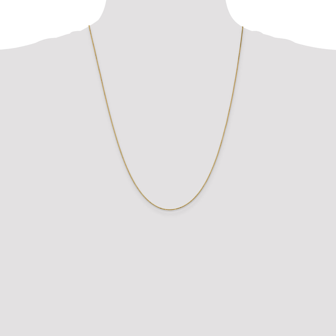 14k .9mm Box with Spring Ring Clasp Chain