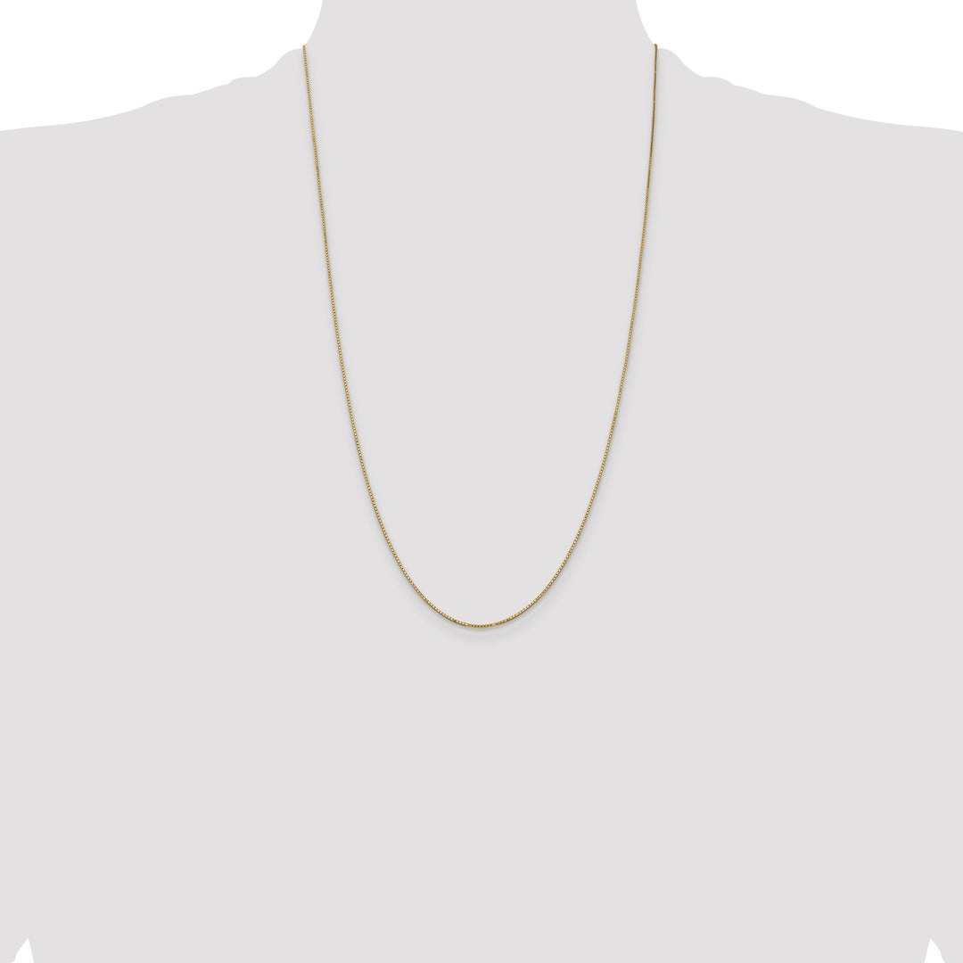 14k .9mm Box with Spring Ring Clasp Chain