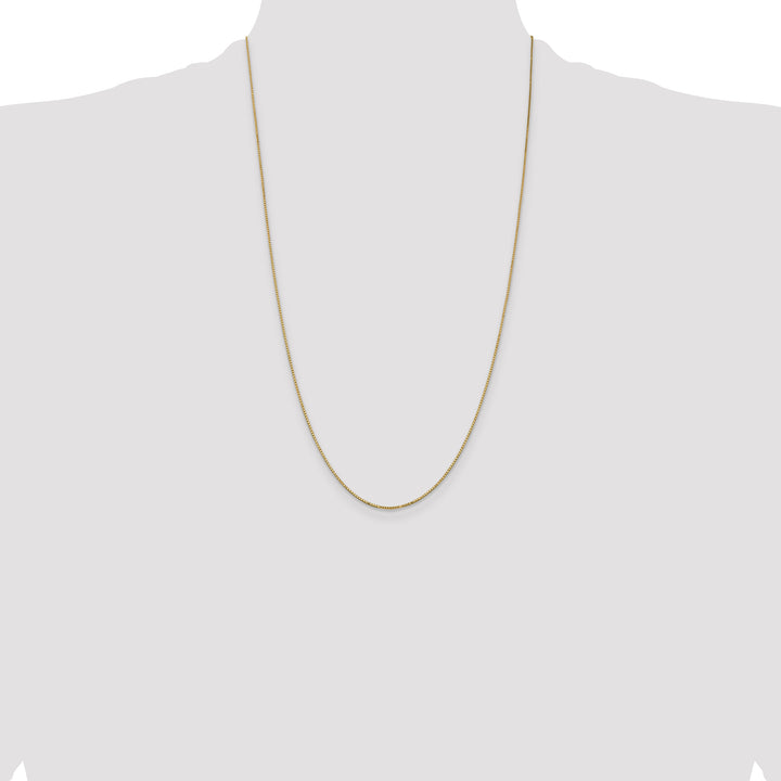 14k .9mm Box with Spring Ring Clasp Chain