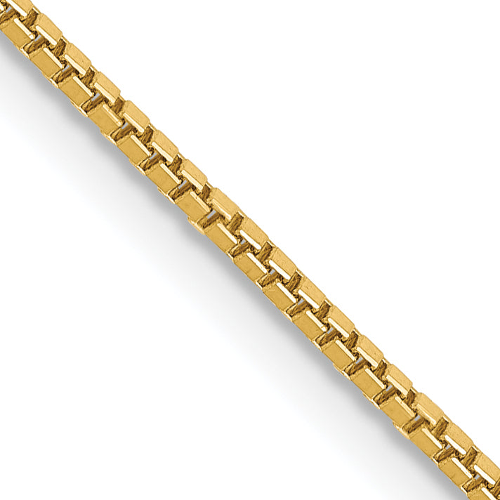 14k 1mm Box Chain