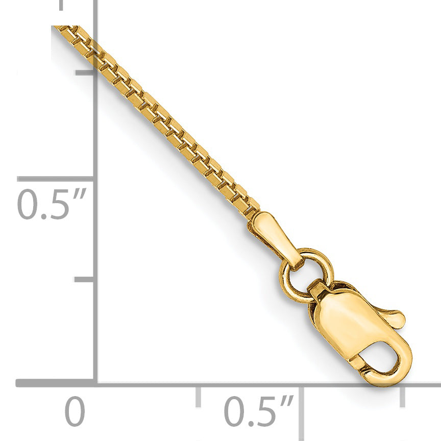 14k 1mm Box Chain
