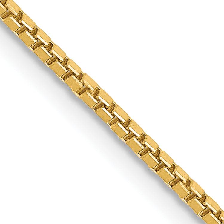 14k 1.3mm Box Chain
