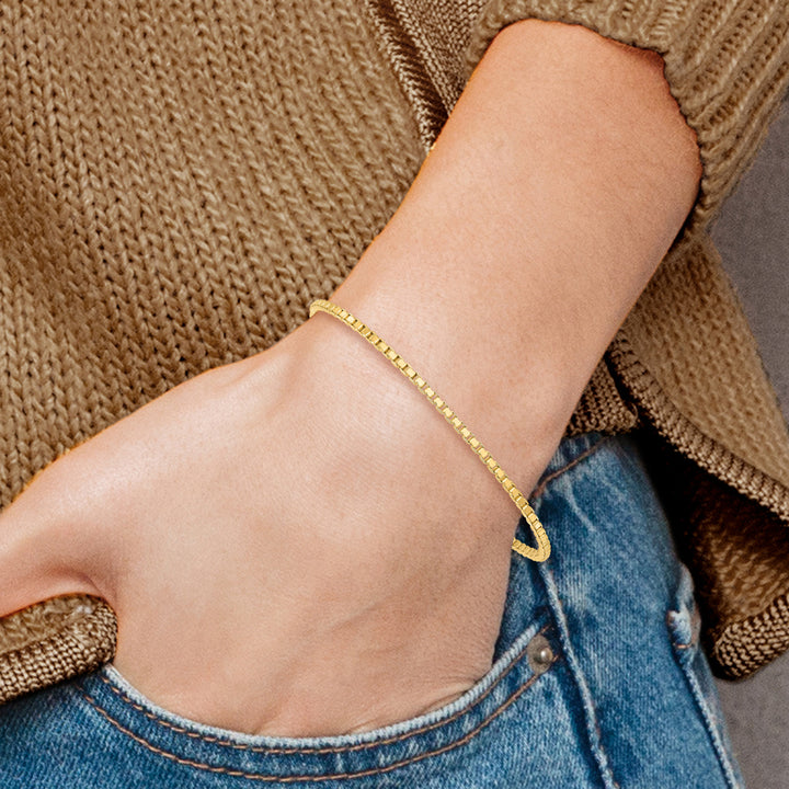 14k 1.9mm Box Chain