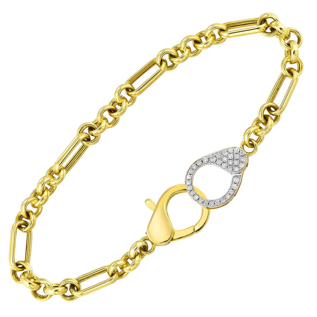 14Kt Yellow Gold Diamond 1/5Ctw Charm