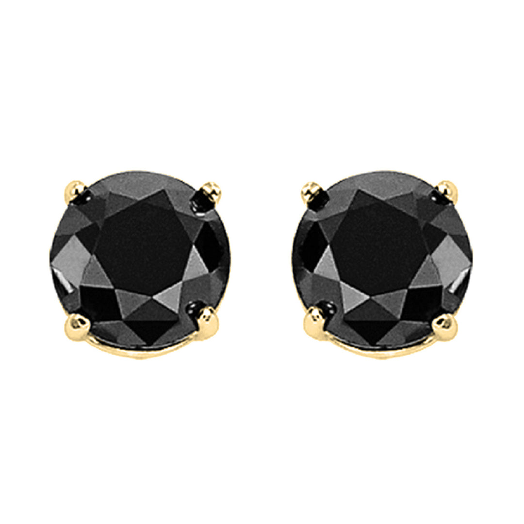 14Kt Yellow Gold Diamond 1Ctw Earring