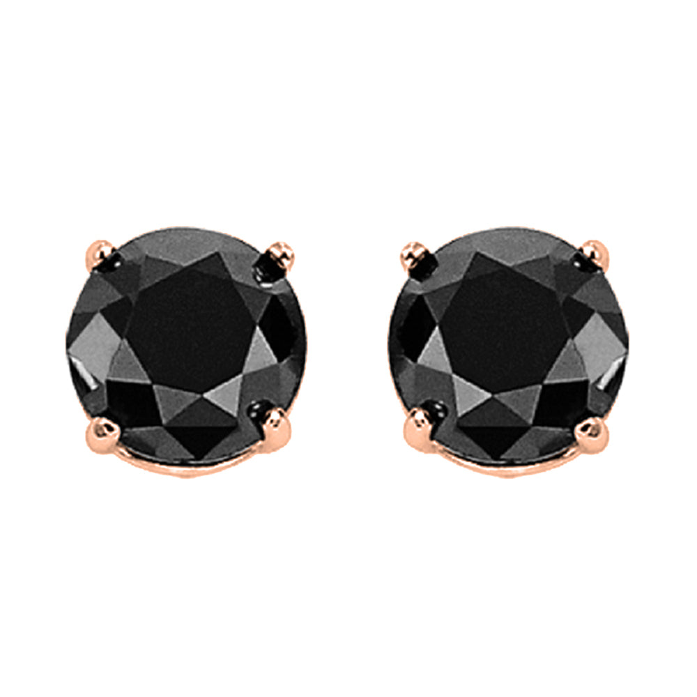 10Kt Rose Gold Diamond 1 1/2Ctw Earring