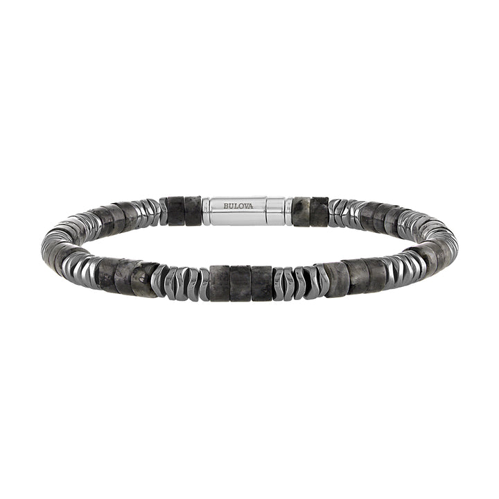Bulova Sterling Silver 925 Performance Jewelry Mens Bracelet