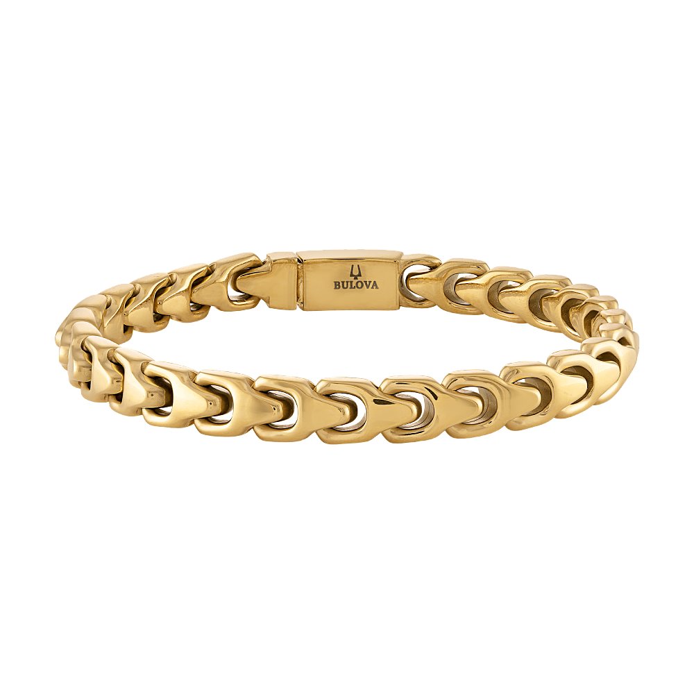 Bulova Stainless Steel Classic Jewelry Mens Bracelet