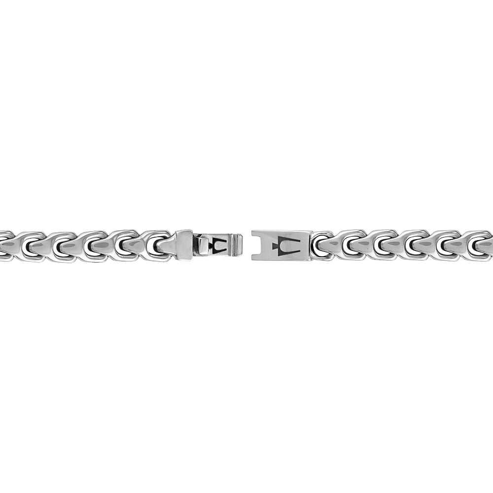 Bulova Stainless Steel Classic Jewelry Mens Bracelet