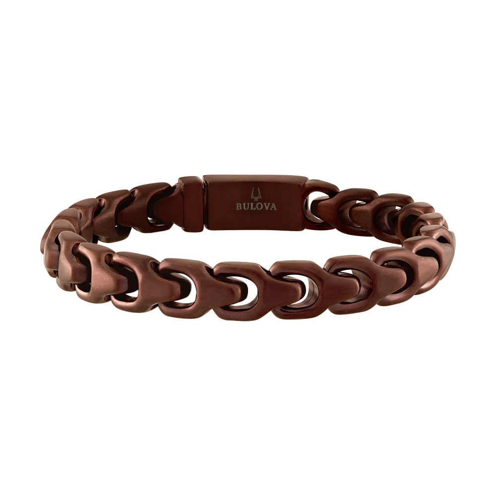Bulova Stainless Steel Classic Jewelry Mens Bracelet