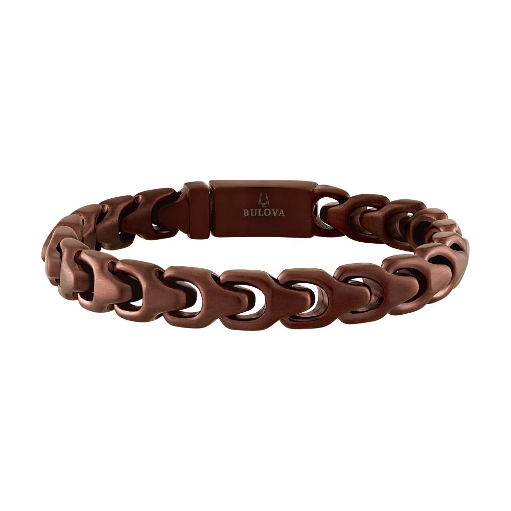 Bulova Stainless Steel Classic Jewelry Mens Bracelet