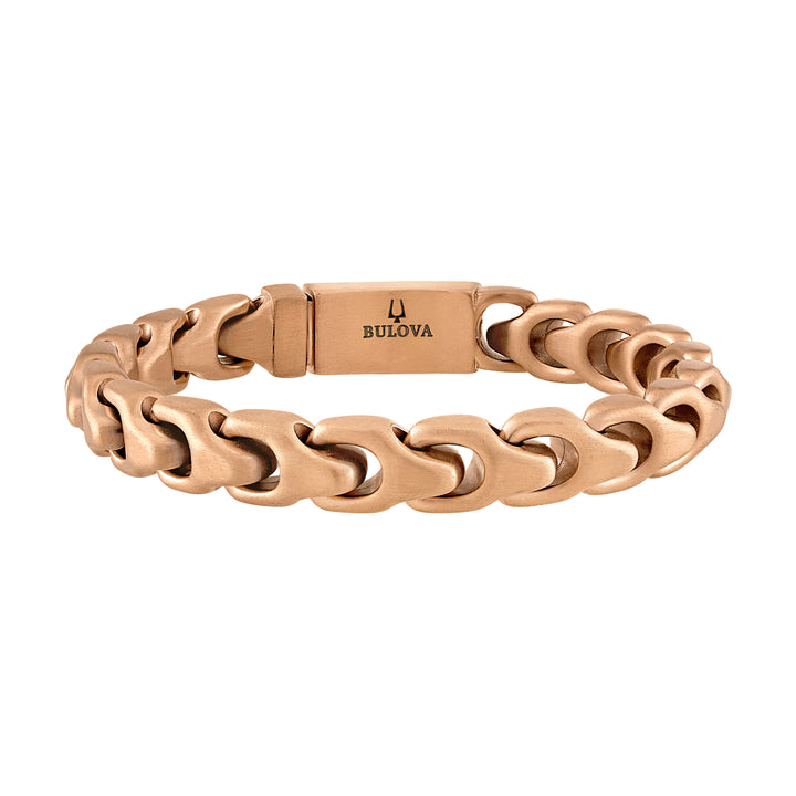 Bulova Stainless Steel Classic Jewelry Mens Bracelet