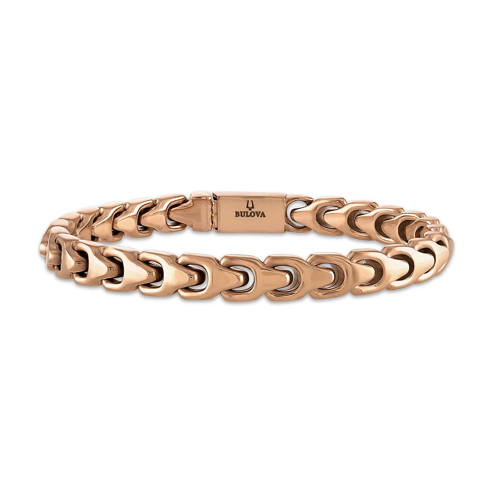 Bulova Stainless Steel Classic Jewelry Mens Bracelet